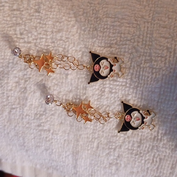 Hand Crafted Hello Kitty's Kuromi Starlight Earrings - Picture 6 of 9